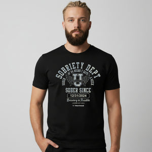 HW sobriety dept men tee