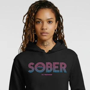 HW sober Est women hoodie with custom sobriety date